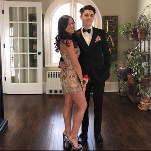 Bead and crystal dress